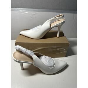 Trish Lucia Women's Slingback Pointed Toe Stiletto Pumps Slip-on Sz 7